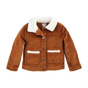 mudpie - Brown Cord Sherpa Jacket
