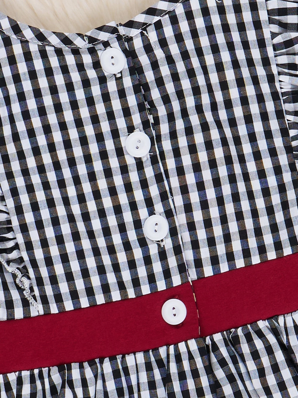 South Carolina Smocked Gingham Dress