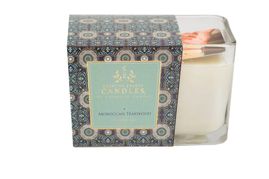 Moroccan Teakwood: 2-in-1 Soy Lotion Candle Medium 6oz