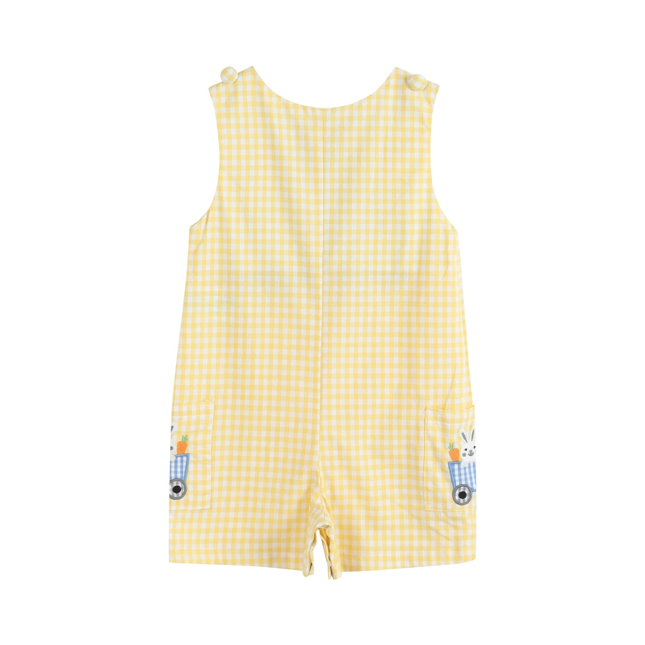 Yellow Gingham Bunny Train Shortall