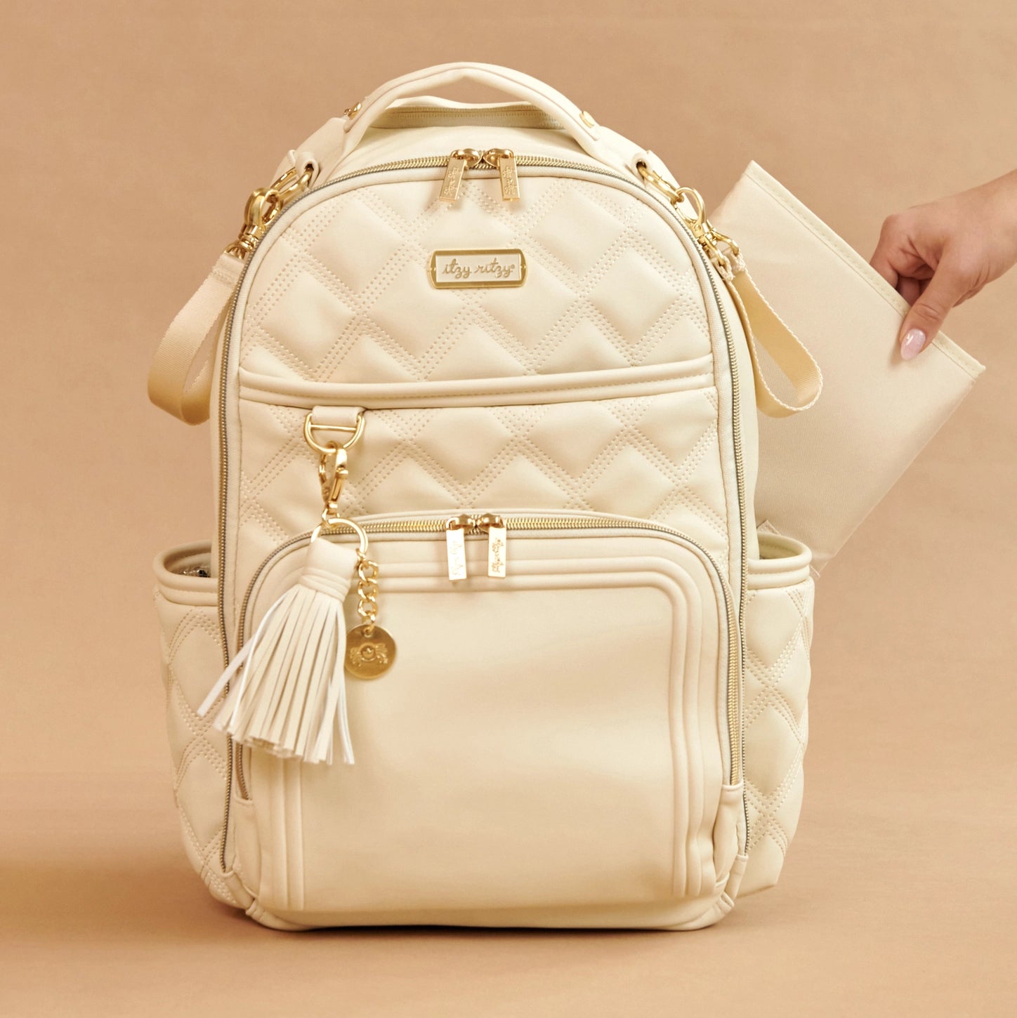 backpack honey leather Milk and Honey Boss Plus™ Backpack Diaper Bag – Sneak A Peek Boutique