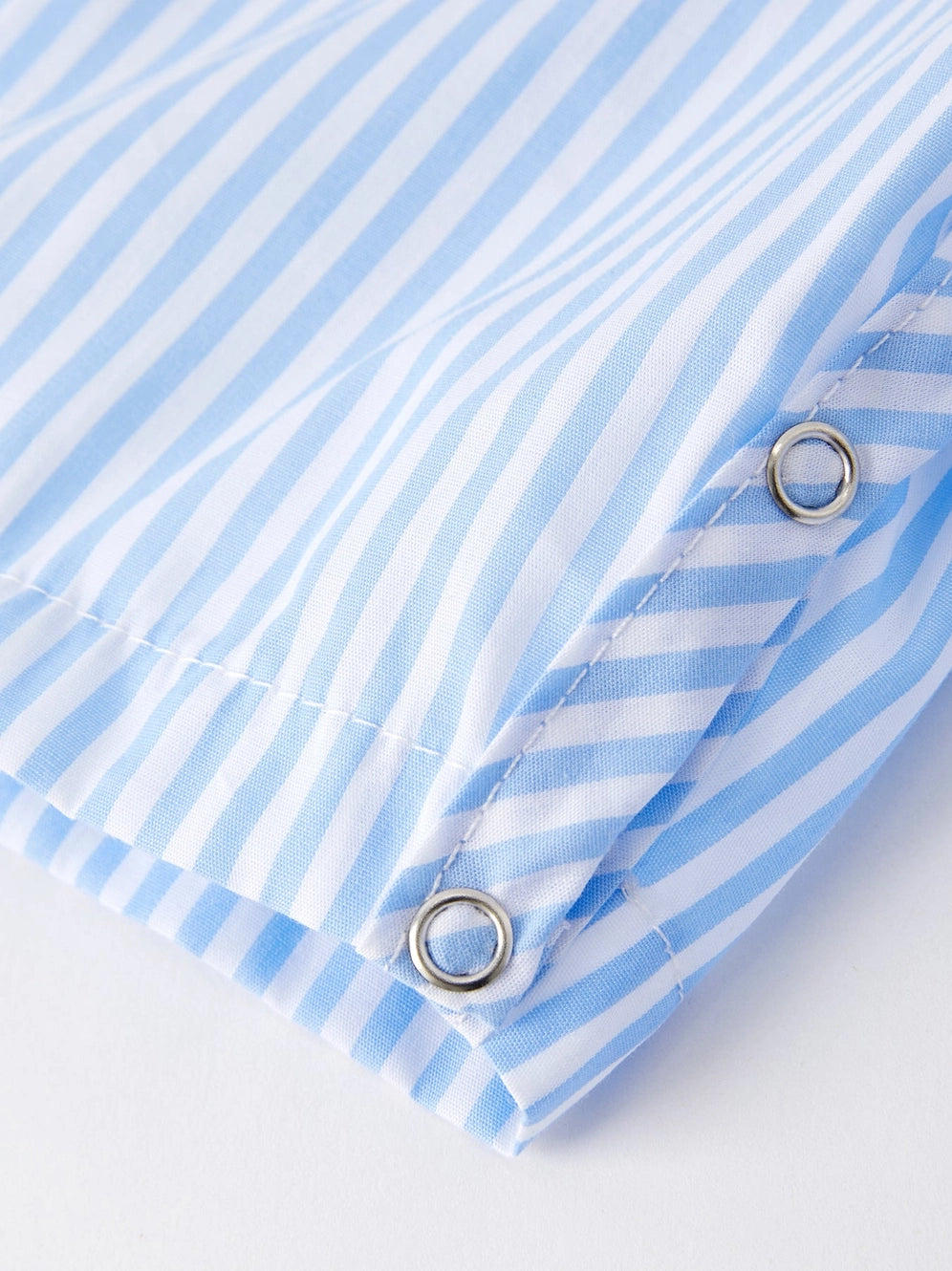 “I ❤ Mommy”Embroidery Smocking Striped Baby Boys Romper