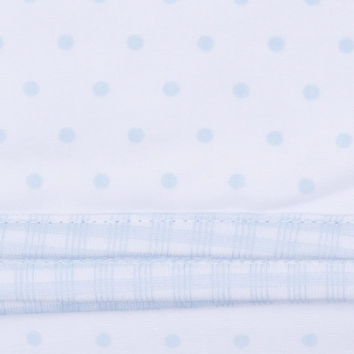 Gingham Dots Smocked Gown - Blue