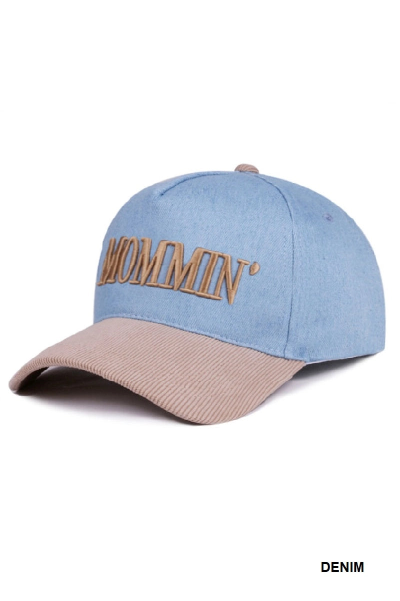 Mommin’ Two Tone Corduroy Cap