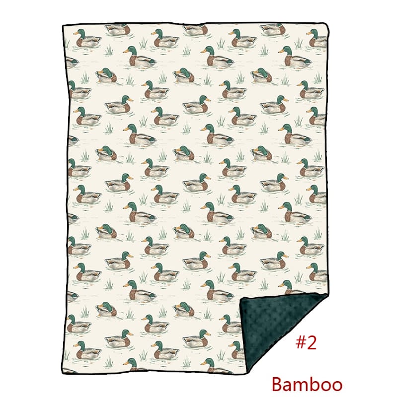 Mallard Duck Bamboo Minky Blanket
