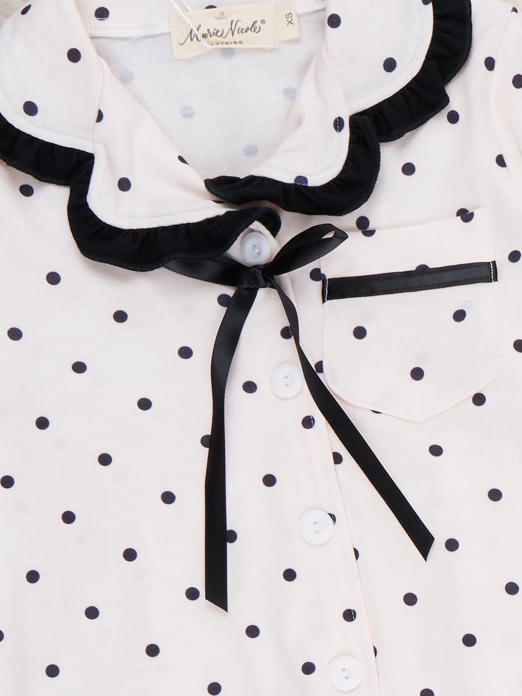 Mom and Me Polka Dot Ruffle Pajama