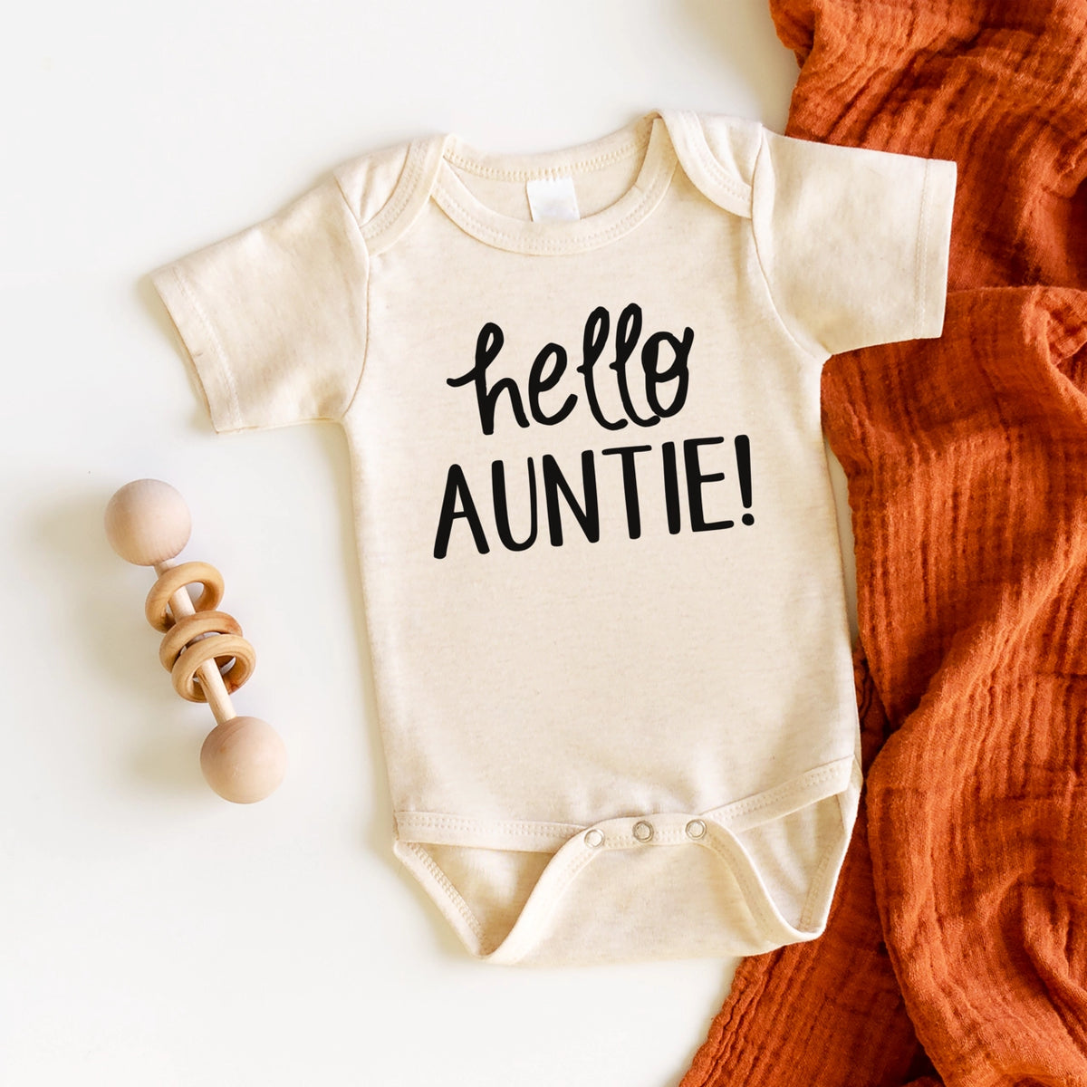 Pregnancy Announcement Onesie, Hello Auntie