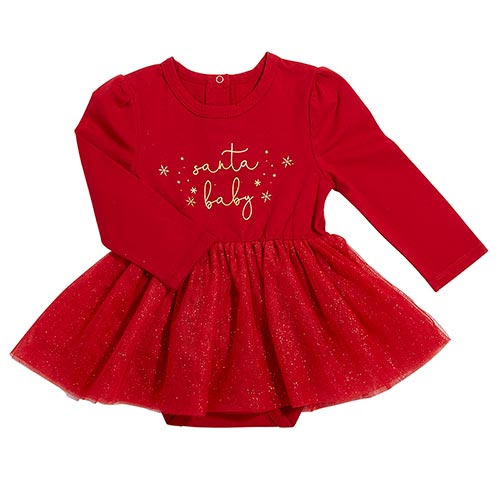 Stephan Baby Santa Baby red dress