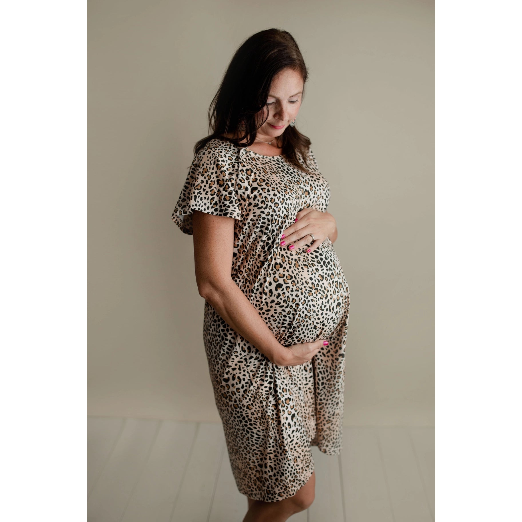 Three Little Tots - Maternity Mommy Labor and Delivery/Nursing Gown – Sneak  A Peek Boutique