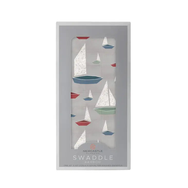 Newcastle Classics Marina Sailboats Bamboo Swaddle
