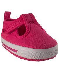 Baby Deer Fushia Canvas T-strap