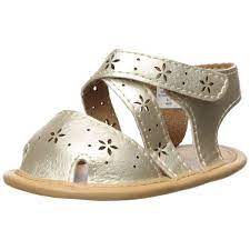 Baby Deer champagne strap sandal