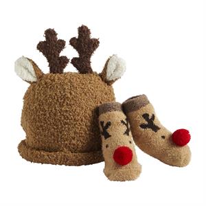 mudpie - Reindeer Sock and Hat Set