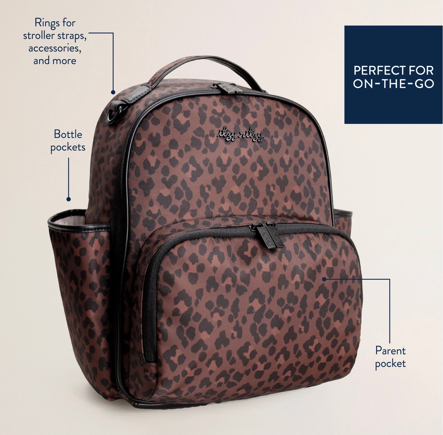 Itzy Ritzy Leopard Mini Plus Diaper Bag