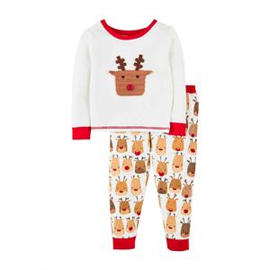 mudpie - Crochet Reindeer Pajama Set
