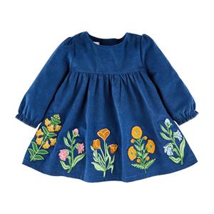 mudpie - Autumn Marigold Embroidered Dress