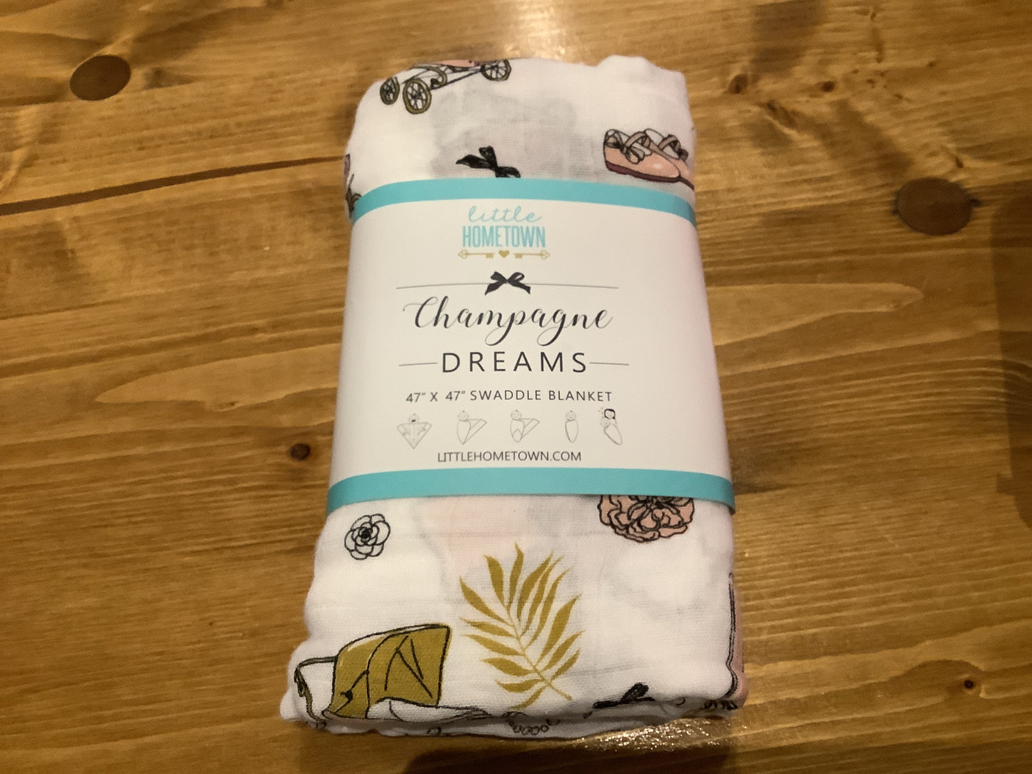 Champagne Dreams Swaddle Little Hometown
