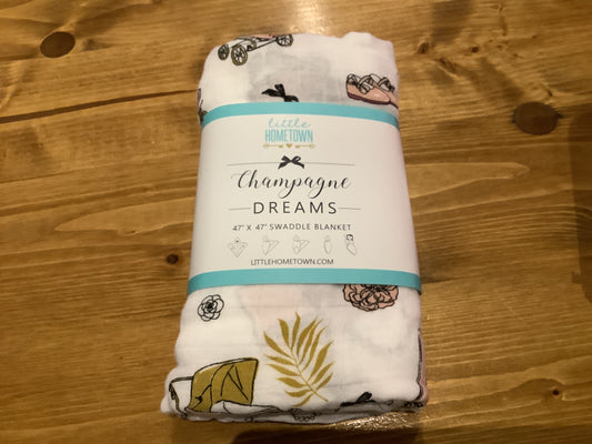 Champagne Dreams Swaddle Little Hometown