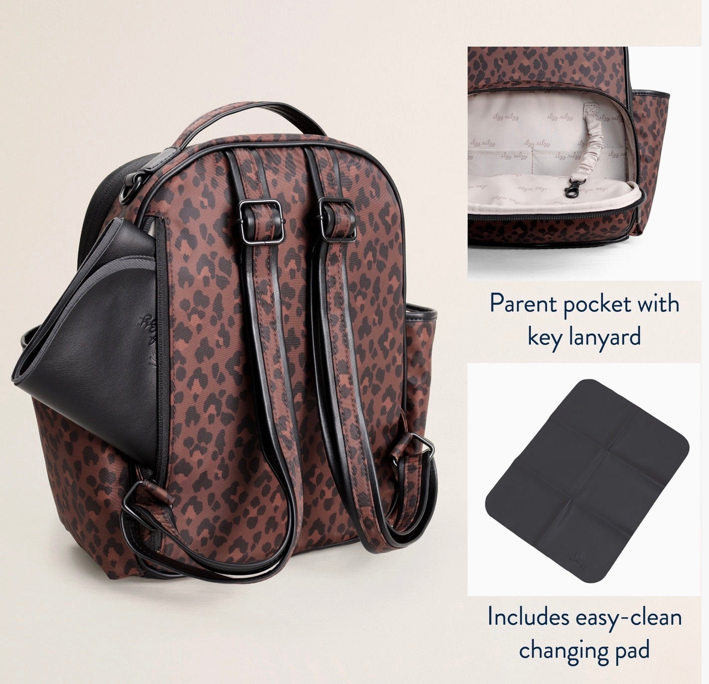 Itzy Ritzy Leopard Mini Plus Diaper Bag