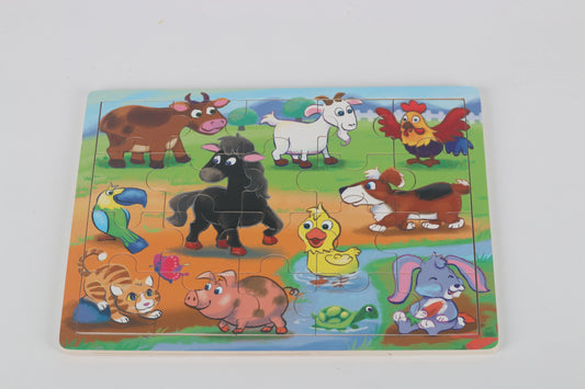 Wooden Farm Yard Friends Wooden Puzzle