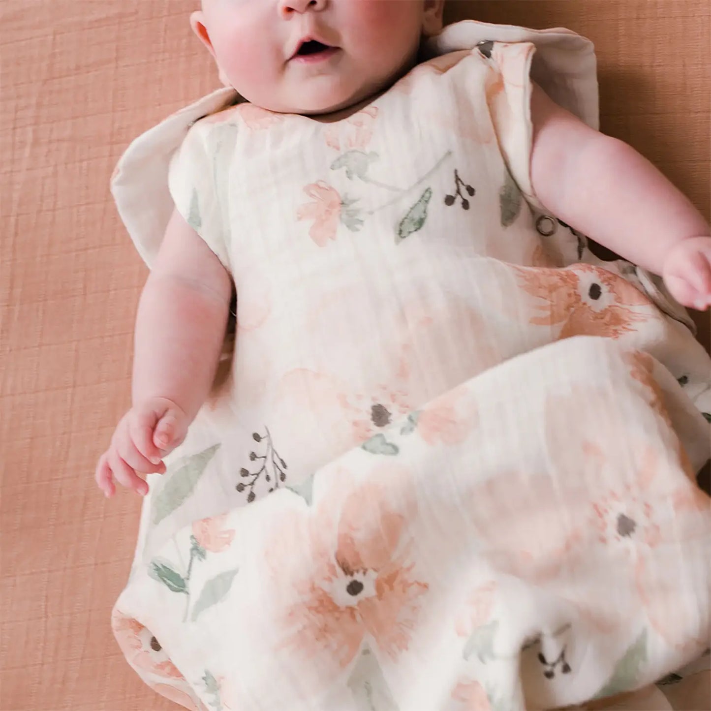 Wearable Blanket 0-9M Floral - Crane Baby