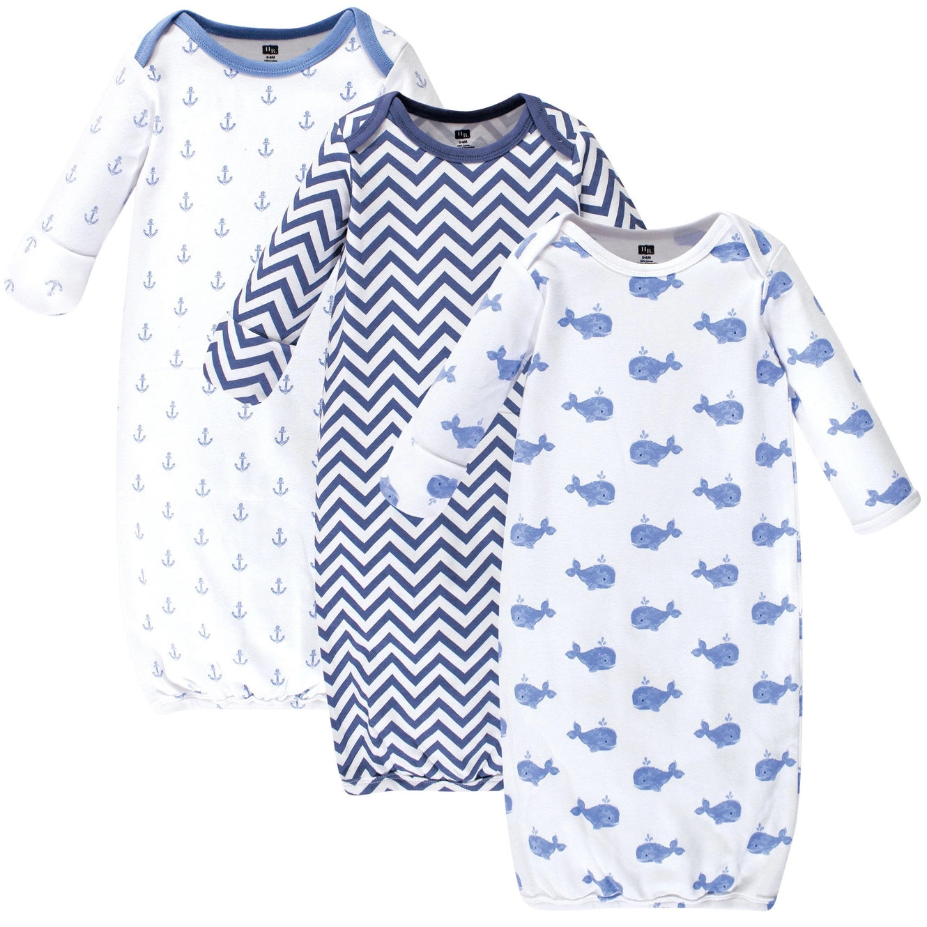 Hudson Baby Cotton Gowns 0-6m