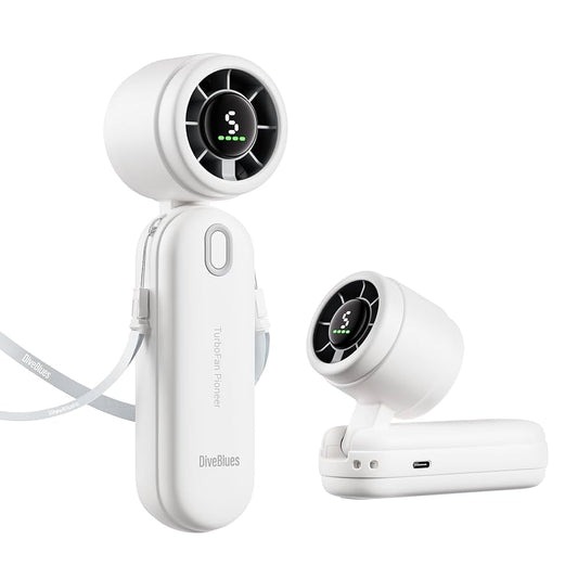 DiveBlues iTurbo Handheld Fans - White
