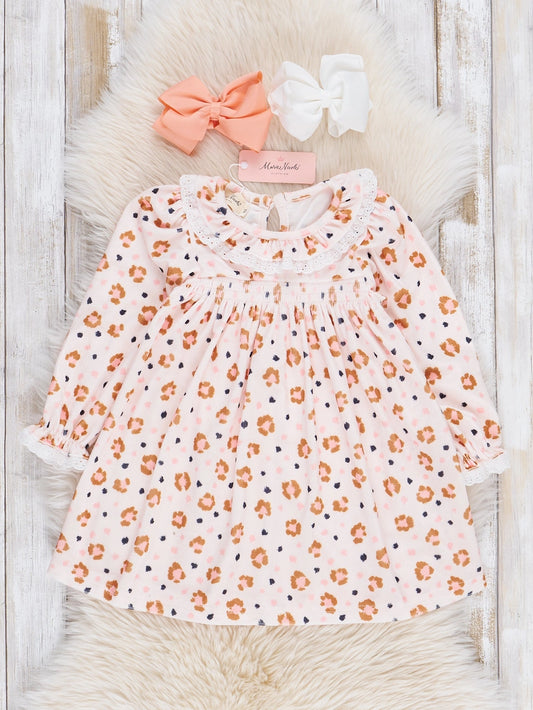 Sweet Little Leopard Ruffle Dress