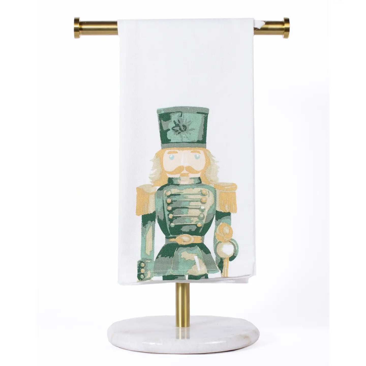 Watercolor Nutcracker Hand Towel White/Multi 20x28