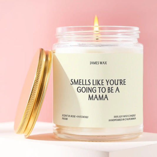 New Mom Gift Smells Like You're Going To Be A Mama Candle New Mom Gifts Baby Announcement Gift For New Moms Mimosa + Pinapple