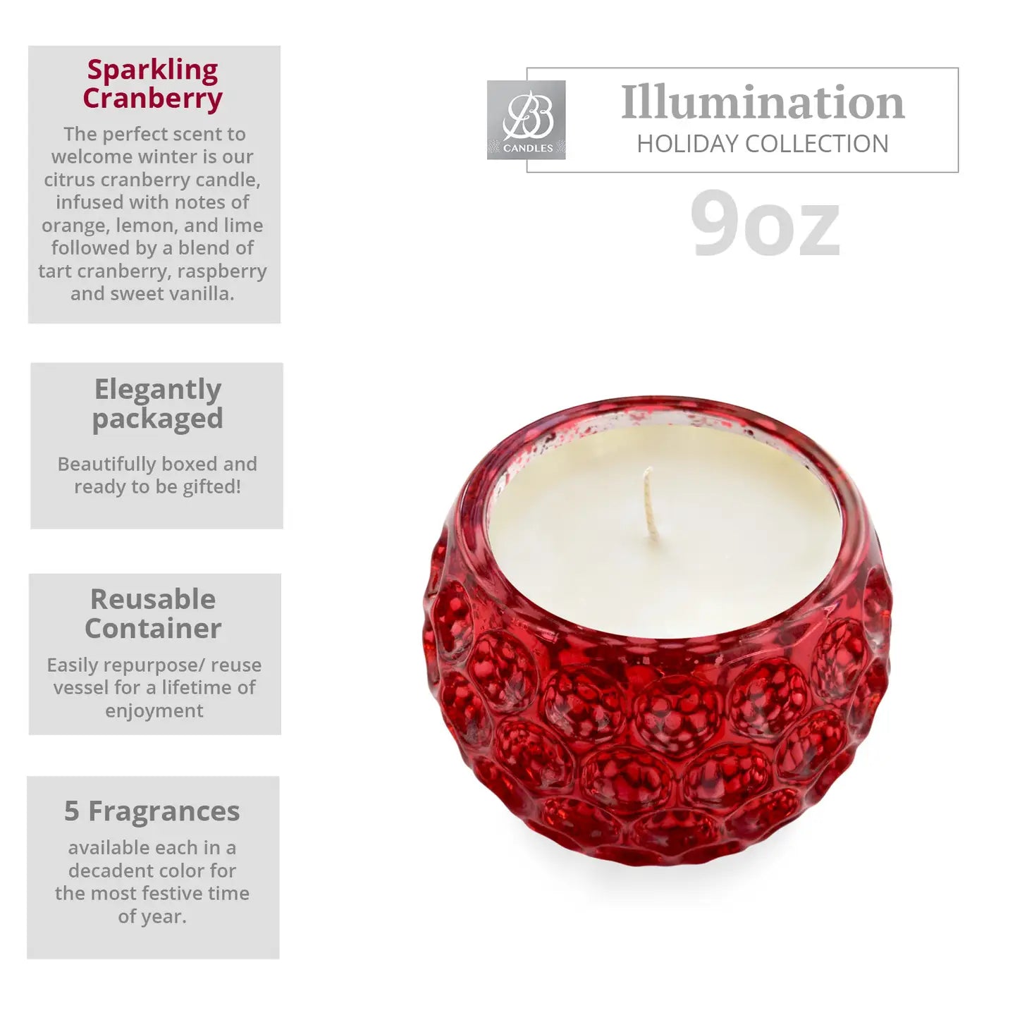 Bb Illumination Holiday Collection-9oz-Sparkling Cranberry