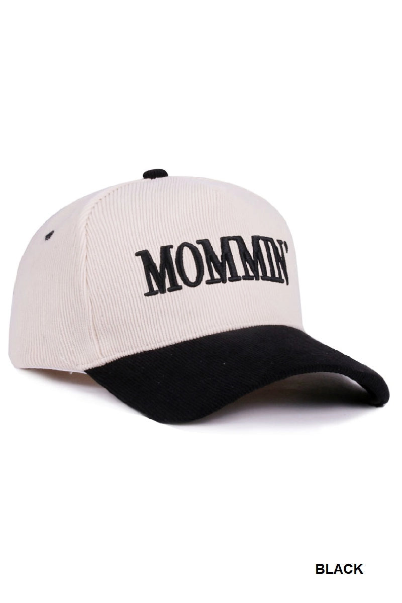 Mommin’ Two Tone Corduroy Cap