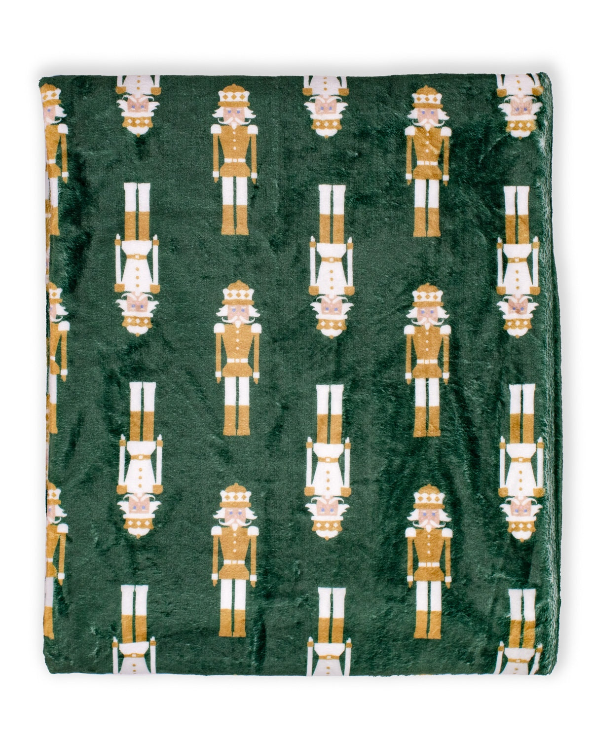 Alpine Nutcracker Plush Throw Dark Green/Multi 50x60