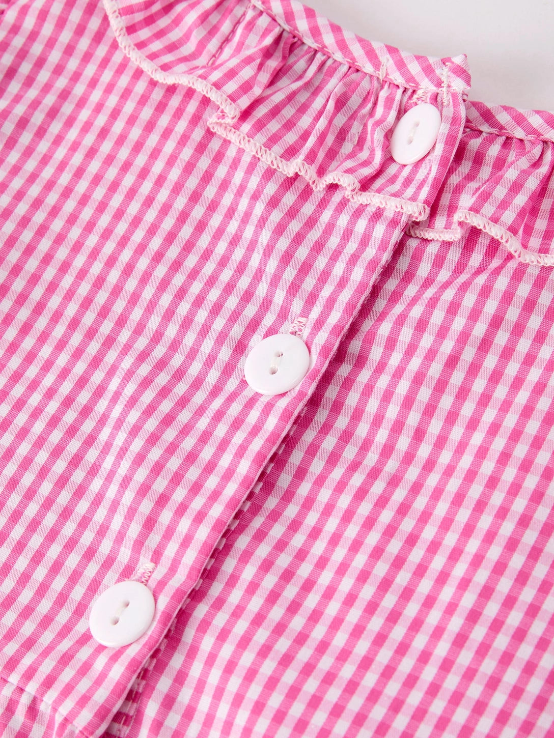 Bow Embroidered Plaid Baby Girl Dress