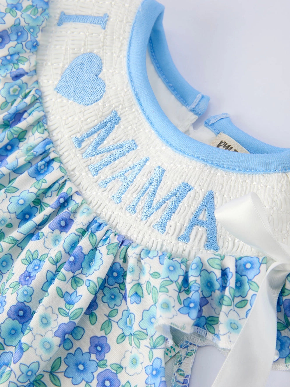 “I ❤ Mama" Baby Girls Romper