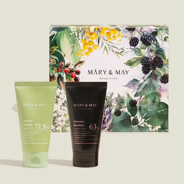 Mary & May Soothing Gel Cream Idebenone Blackberry Set