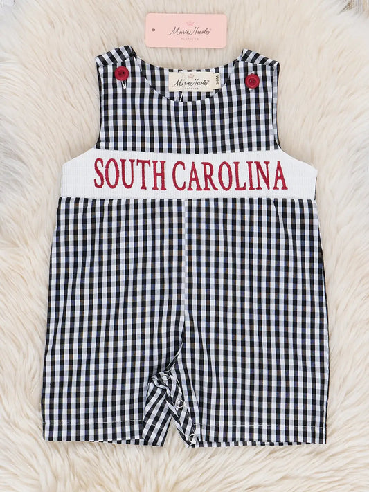 South Carolina Smocked Gingham Jon Jon