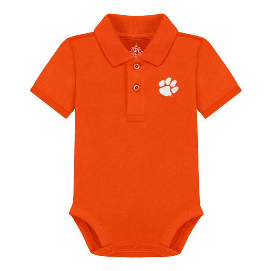 Clemson Tigers Infant Polo Bodysuit