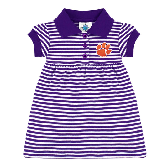 Clemson Tigers Striped Game Day Dress with Bloomer