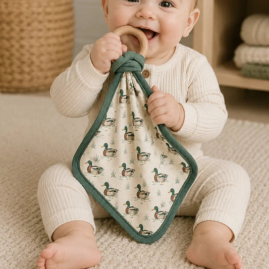 Mallard Duck Bamboo Teething Lovey