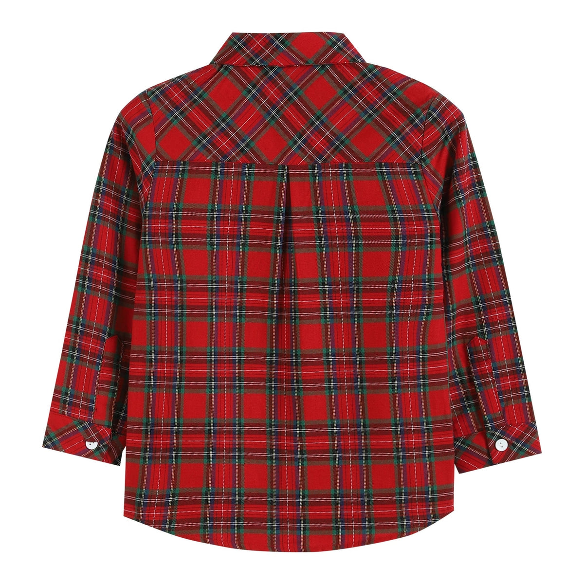 Red and Green Tartan Boy Dress Shirt