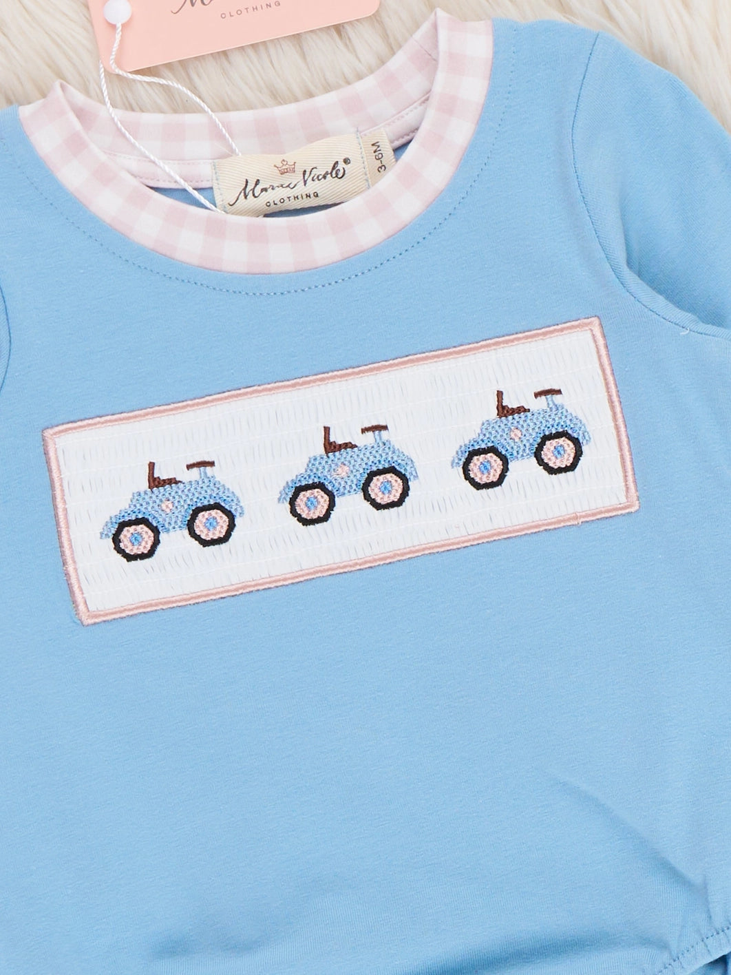 Farm Days Tractor Smocked Romper