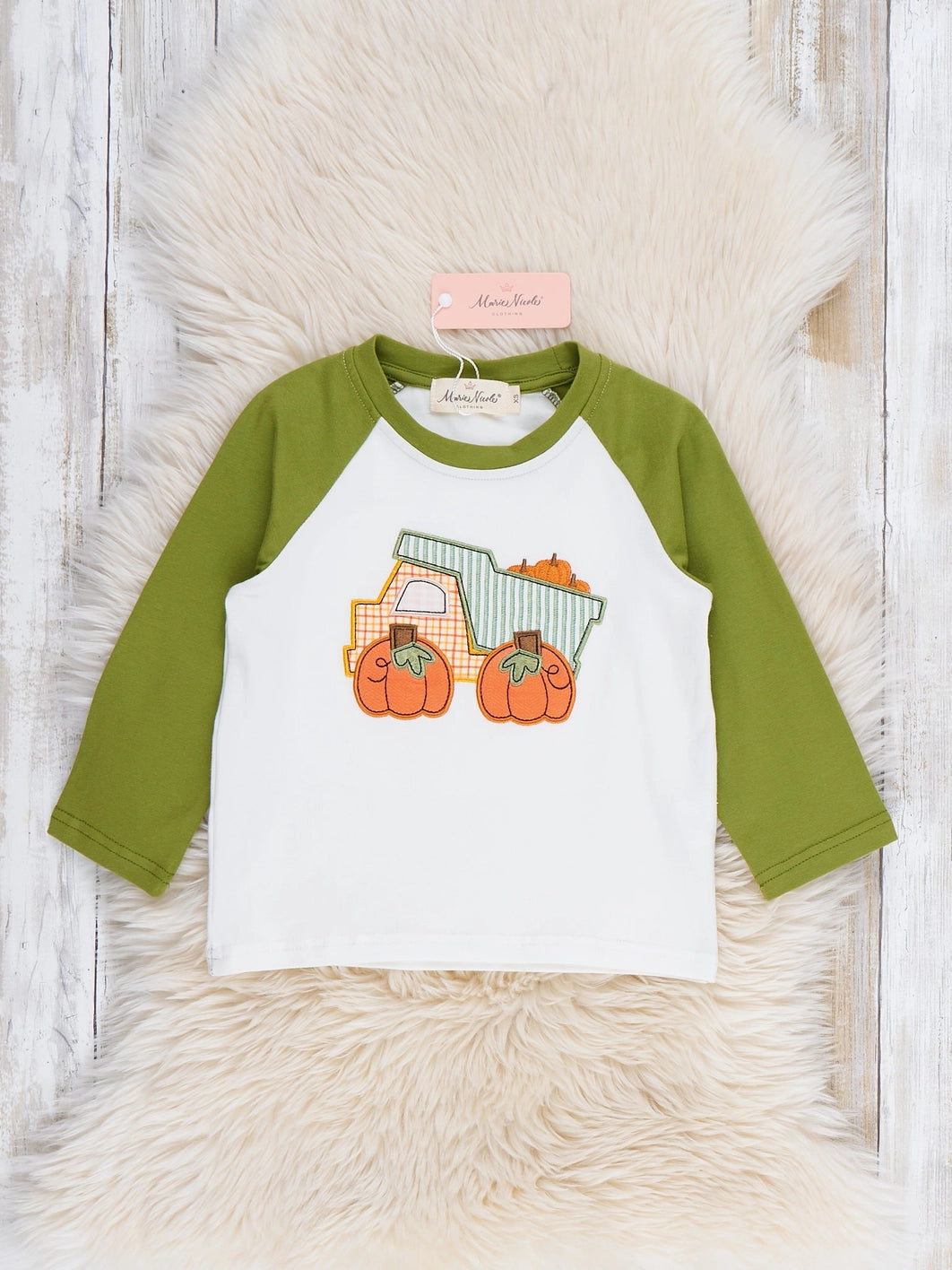 Pumpkin Hauler Crew Embroidered Top
