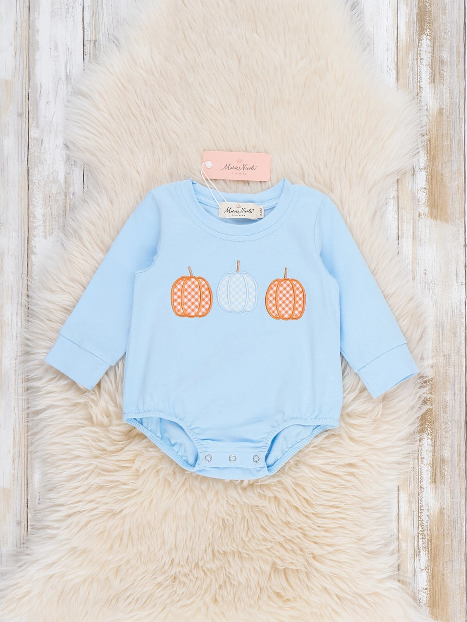 Pumpkin Patch Days Embroidered Bubble Romper