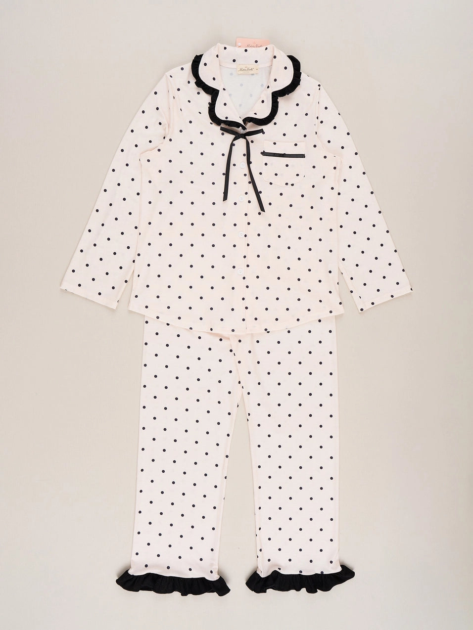 Women’s Mom & Me Polka Dot Ruffle Pajama