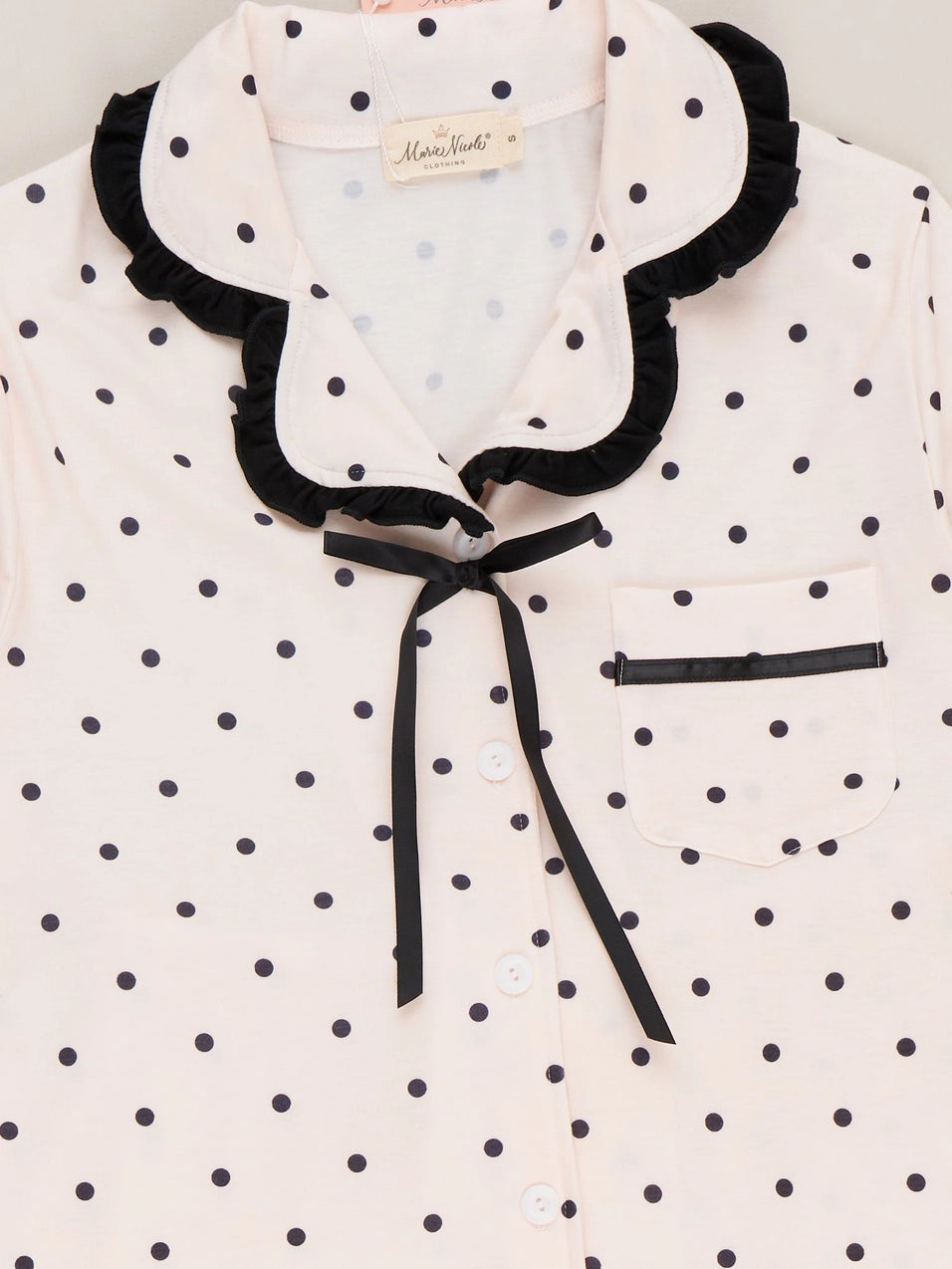 Women’s Mom & Me Polka Dot Ruffle Pajama