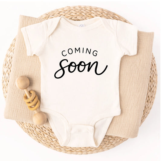 Coming Soon Onesie, Pregnancy Announcement Gift To Family