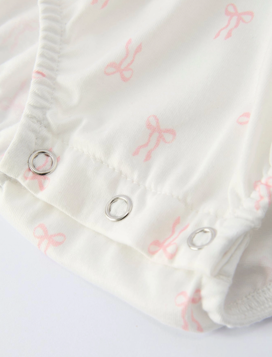 “Mama's Mini” Smocked Bow Ruffle Romper