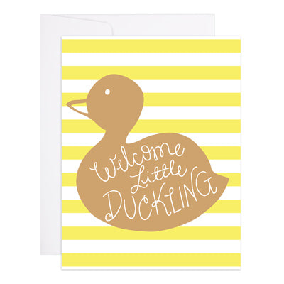 9th Letter Press Duckling Card