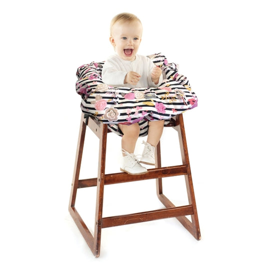 itzy ritzy Ritzy Sitzy Shopping Cart & High Chair Cover - Floral Stripe